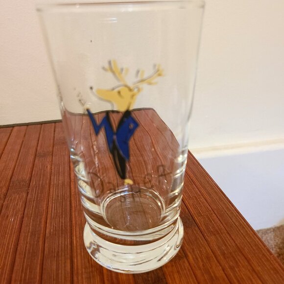 Pottery Barn Reindeer Tumblers Glasses, Set Of 7 (12 Oz Glasses) Footed - Picture 11 of 14